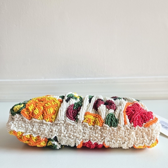 New Staud Beaded Bean Fruit Salad Shoulder Bag/Convertible Clutch NWT - Picture 13 of 14